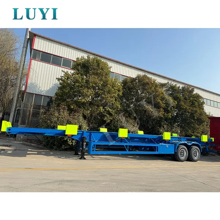60 - Ton Dock Container Transport Skeletal Semi-Trailer