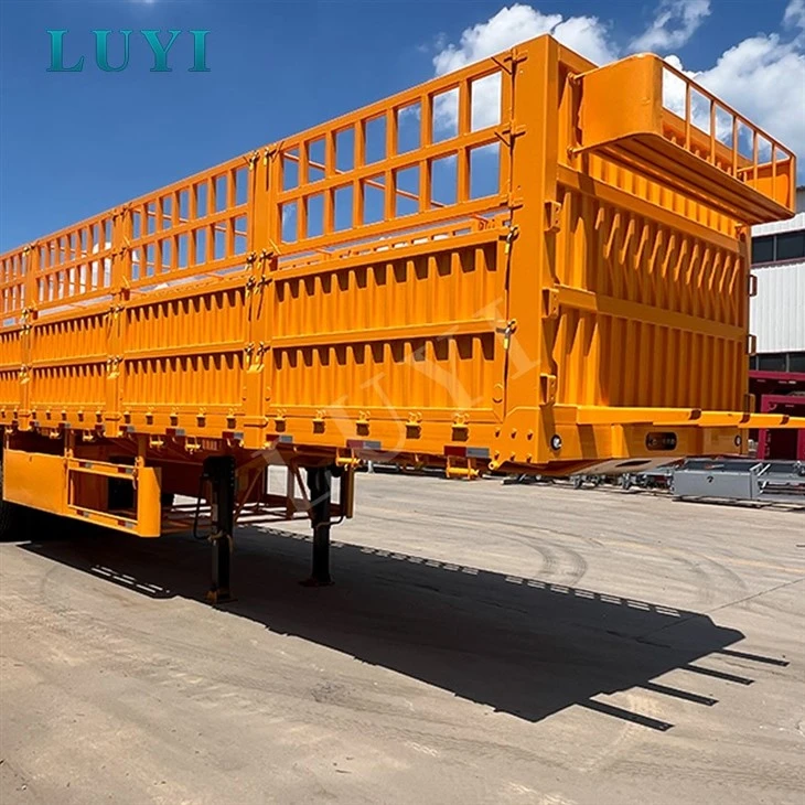 80 Ton 3‑Axle Stake Semi‑Trailer For Sudan Heavy Cargo Haulage factory
