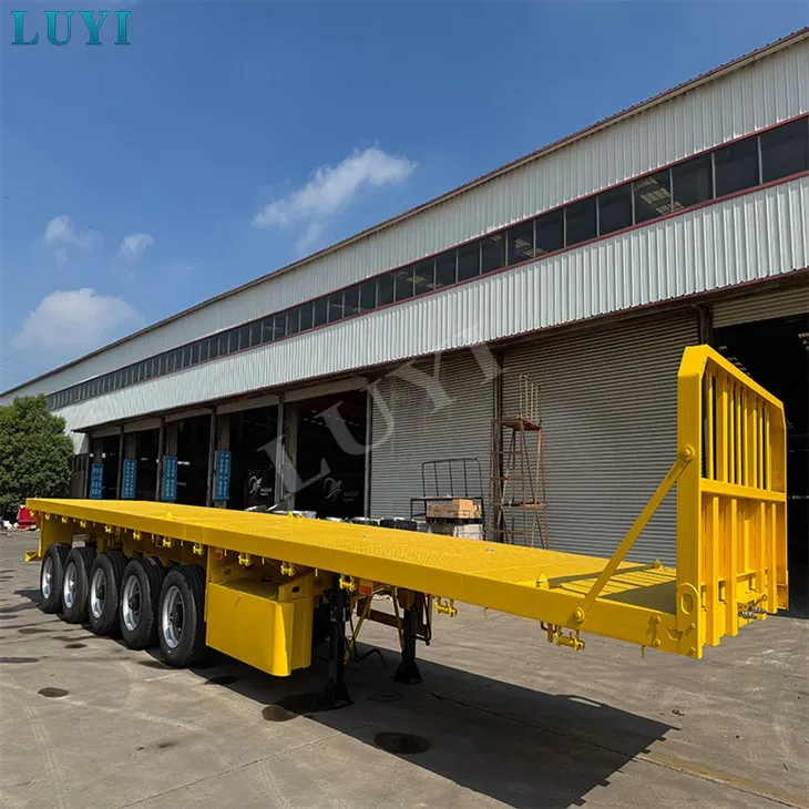 Lima Gandar Flatbed Trailer untuk Dijual