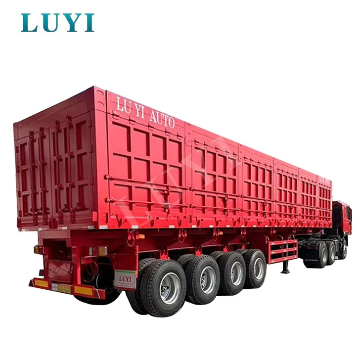 Treler Semi Dump Sisi 4 Gandar Untuk Pembinaan Dan Perlombongan